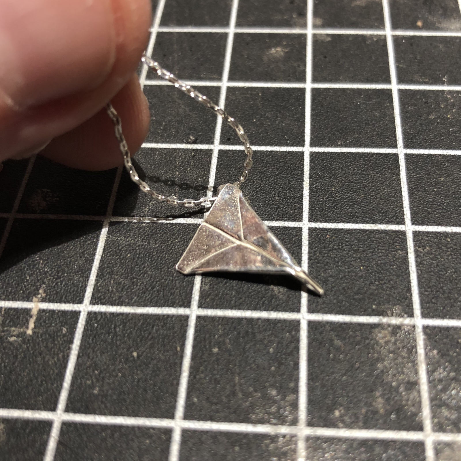 paper airplane charm